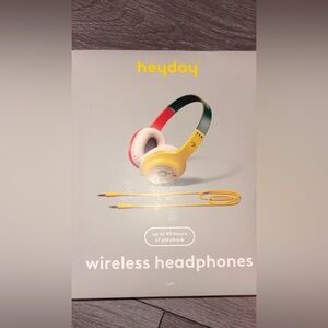 Heyday Wireless Headphones Bluetooth Multicolor W/ Charger Brand New In Box